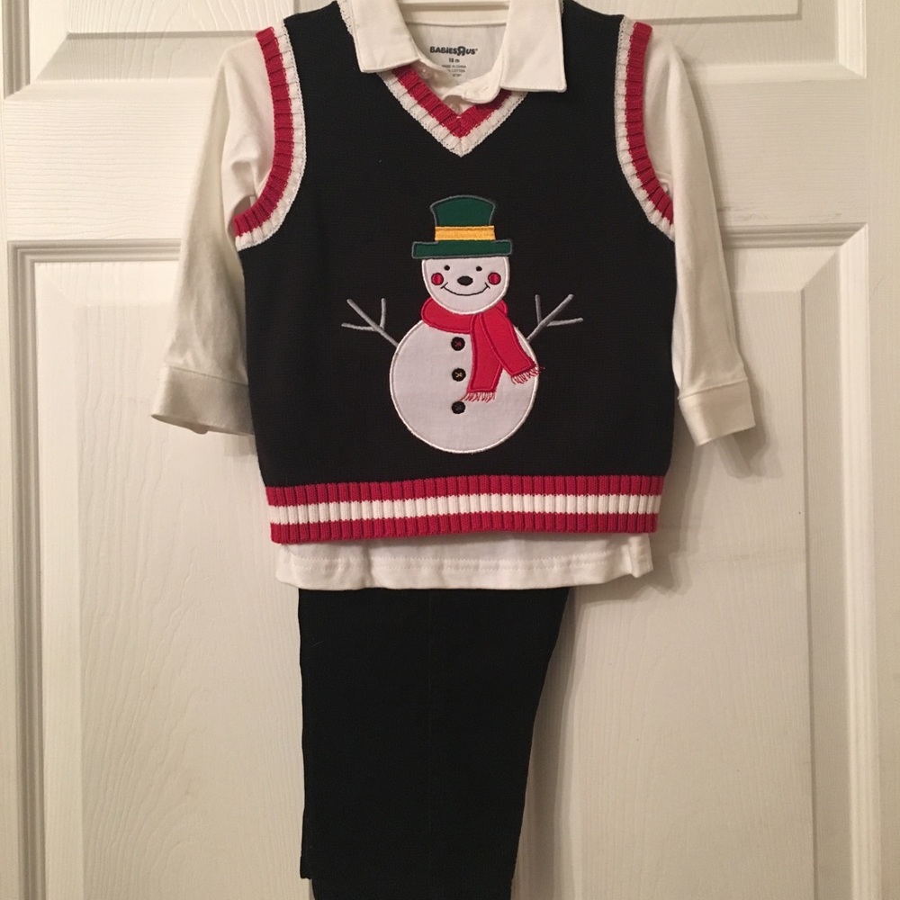 NEW wo tags - babies R us three pieces snowman set